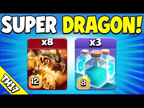 Easiest SUPER DRAGON Attack for 3 STARS! Best TH17 Attack Strategy (Clash of Clans) – Sir Moose Gaming